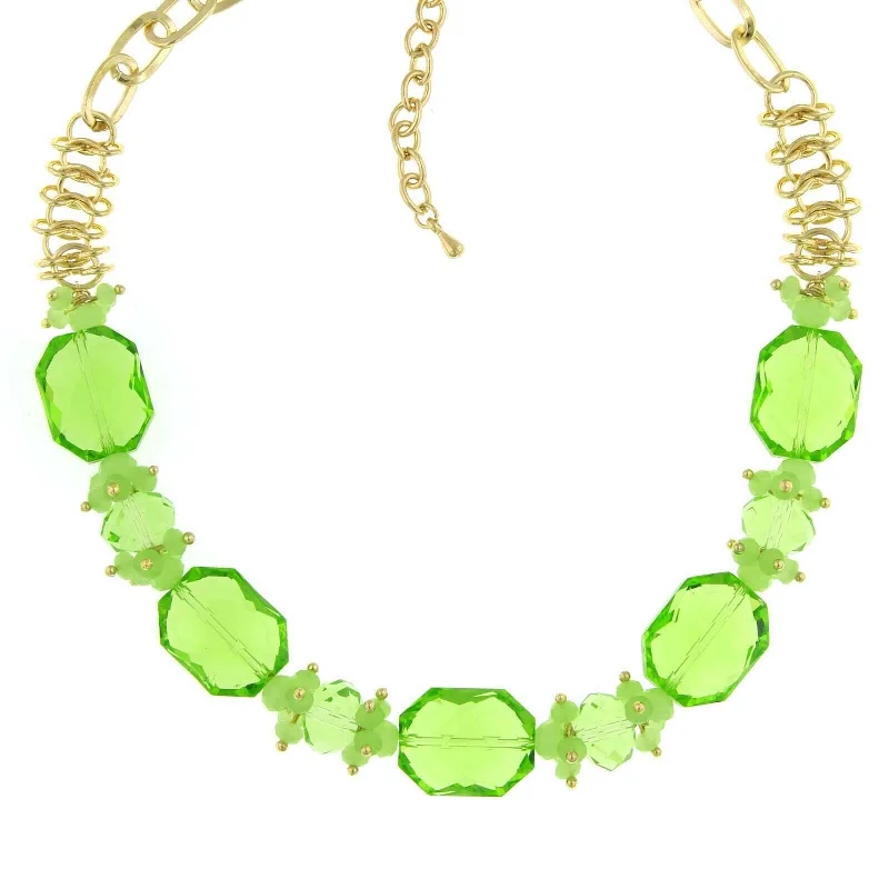 Big Savings, Big Smiles Statement Earrings 2028 Jewelry Green Beaded Necklace 16" + 3" Extender Big Savings, Big Smiles Statement Earrings 2028 Jewelry Green Beaded Necklace 16" + 3" Extender