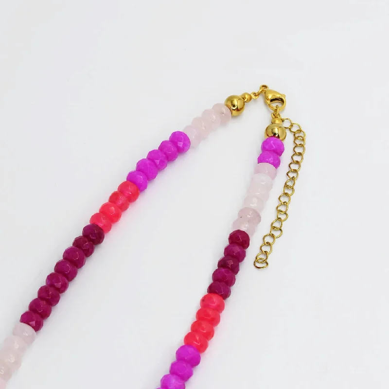 Limited - Time Offer Bold Fashion Jewelry All Pink Gemstone N33