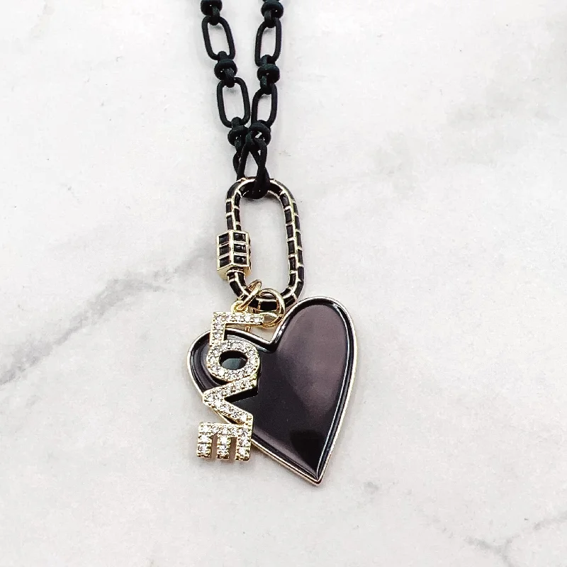 Exclusive Offers for Our Valued Customers Statement Earrings Black Clip Love J34