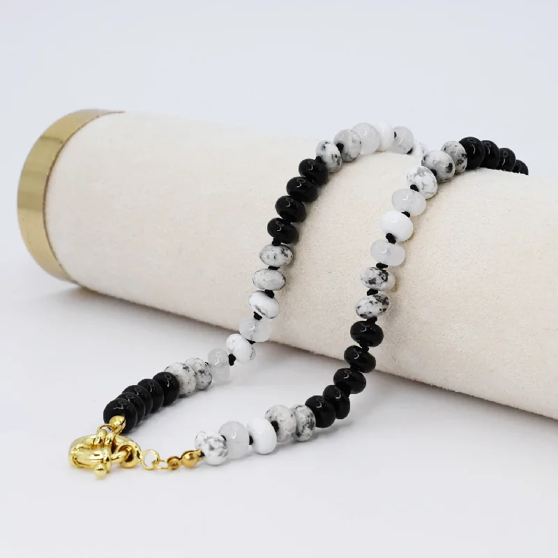 Limited Time, Unlimited Deals Beautiful Jewelry Brooke Black and White Gemstone N17
