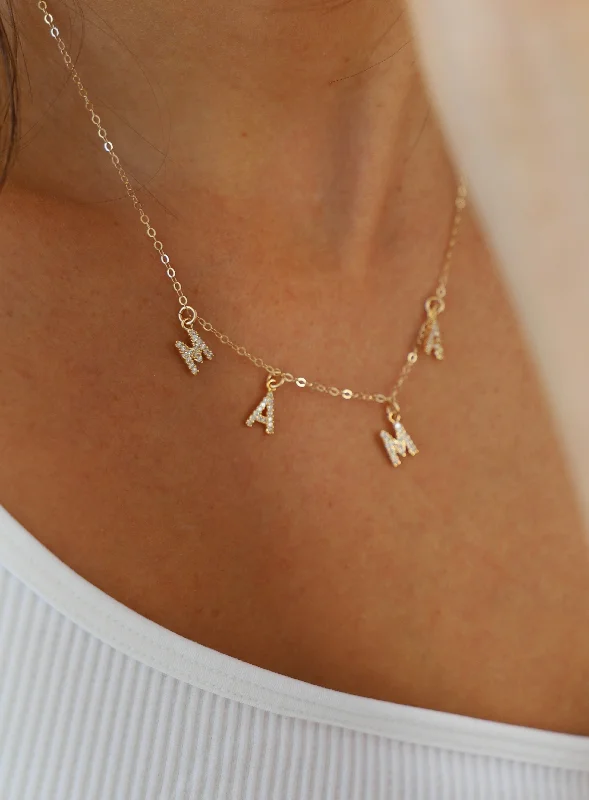 Shop Comfortably at Home Pearl Necklace MAMA NECKLACE