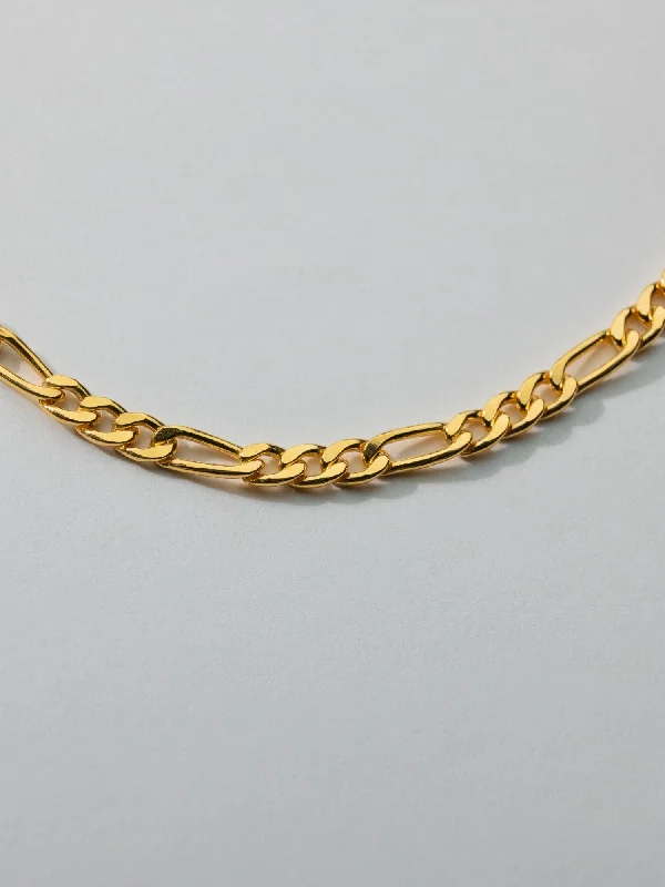 New Arrivals Silver Bangles XL Figaro Chain
