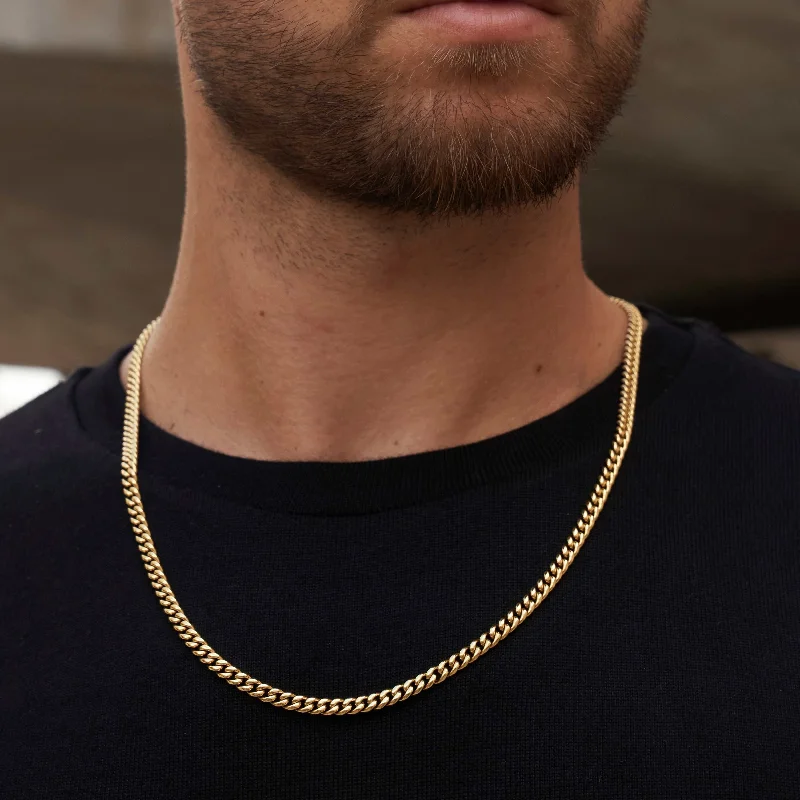 Be the First to Rock the Latest Trends Gold Bangle Cuban Link Chain in Yellow Gold - 5mm Be the First to Rock the Latest Trends Gold Bangle Cuban Link Chain in Yellow Gold - 5mm