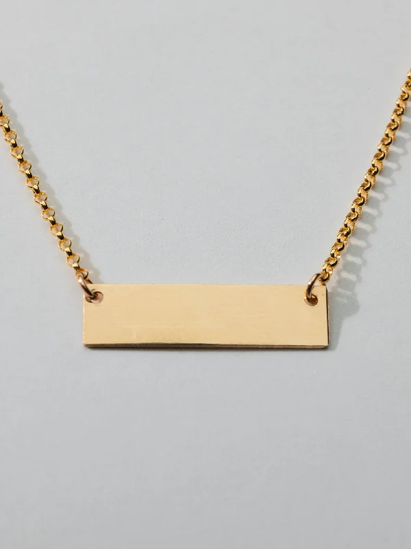 Limited - Time Offer Sterling Bracelet Mantra Bar Necklace