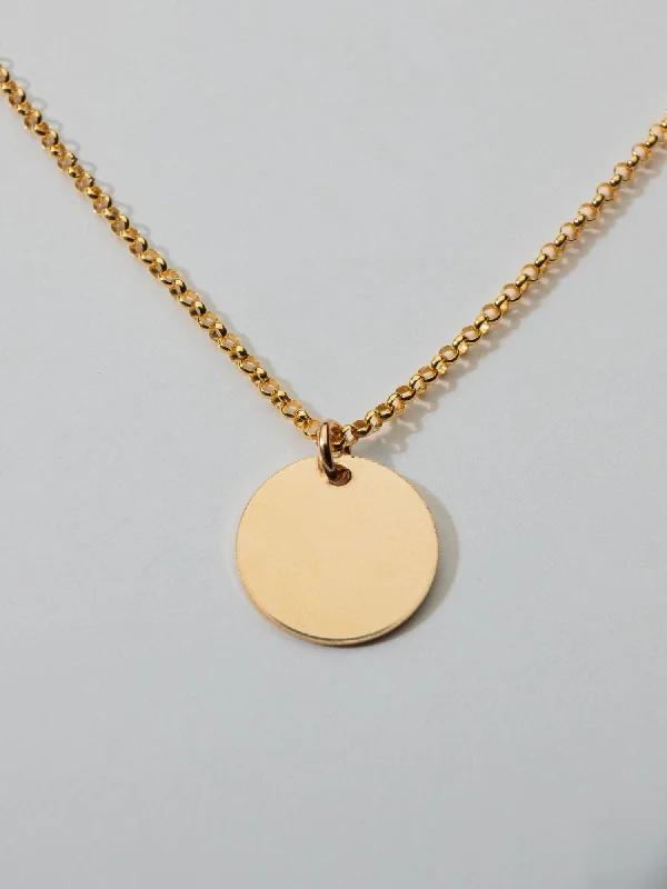 Limited - Edition Collections Now on Sale Vintage Ring Mantra Disc Necklace