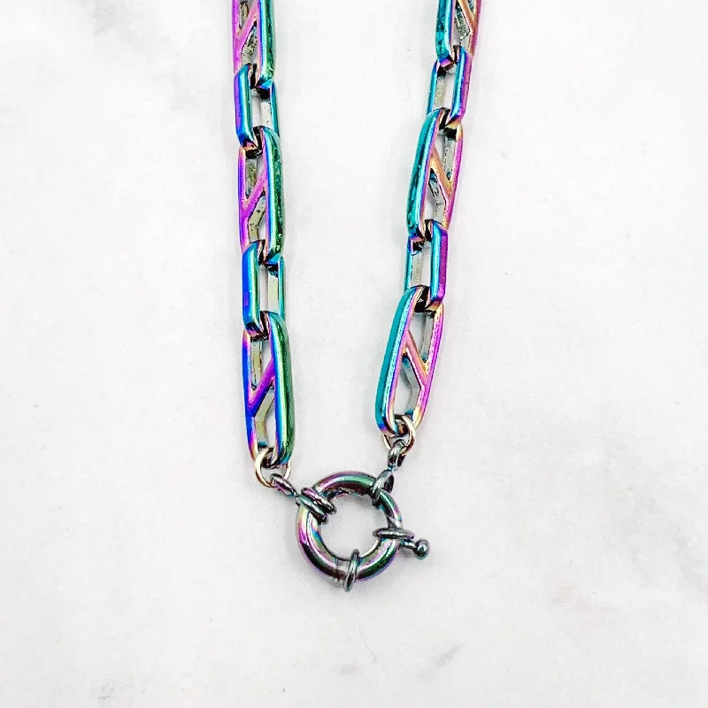 Clearance Sale Bold Earrings Dazzling Circle Necklace M15