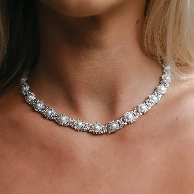 Exclusive Offers for Our Valued Customers Beaded Bracelet Iced Pearl Cuban Necklace Exclusive Offers for Our Valued Customers Beaded Bracelet Iced Pearl Cuban Necklace