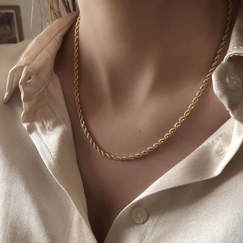 Limited - Time Offer Opal Earrings Kinsey - Rope Chain Necklace