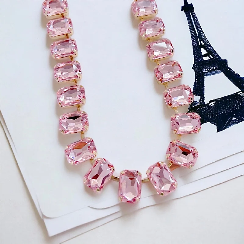 Limited - Edition Collections Now on Sale Opal Necklace Klarissa Pink Stone Necklace L8 Limited - Edition Collections Now on Sale Opal Necklace Klarissa Pink Stone Necklace L8