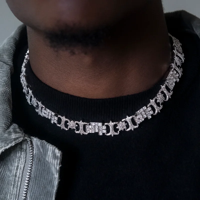Season - End Clearance Layered Bracelet Lil Durk OTF Baguette Infinity Chain- 17mm