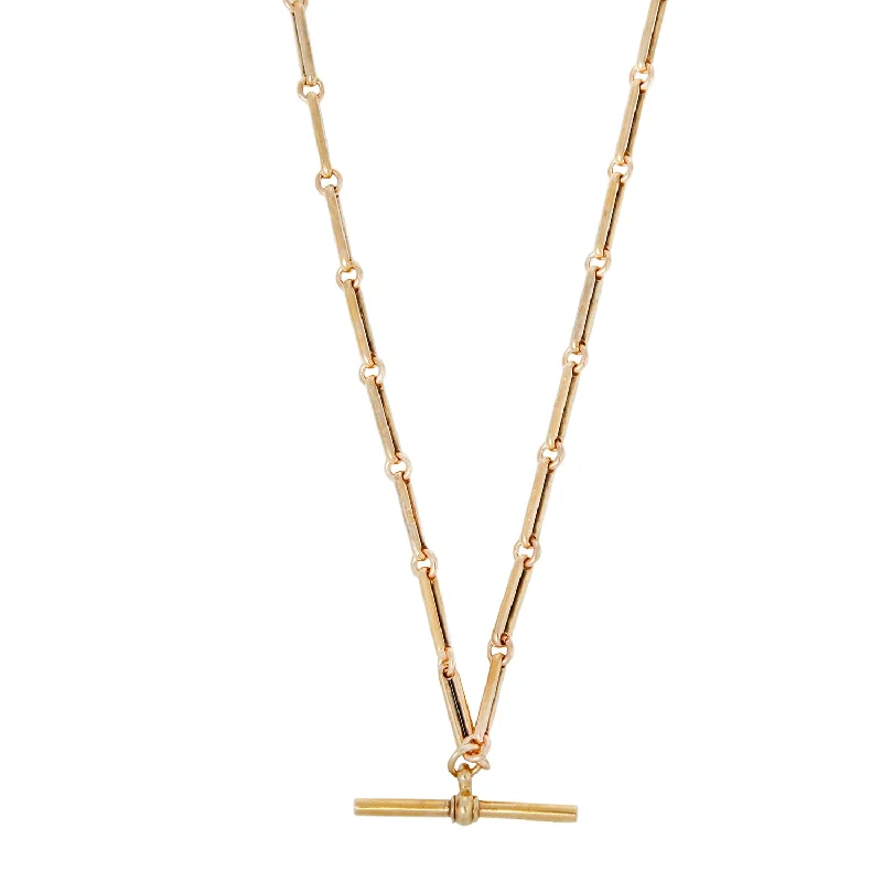 Don't Miss Your Chance Diamond Studs Long Bar Albert Chain