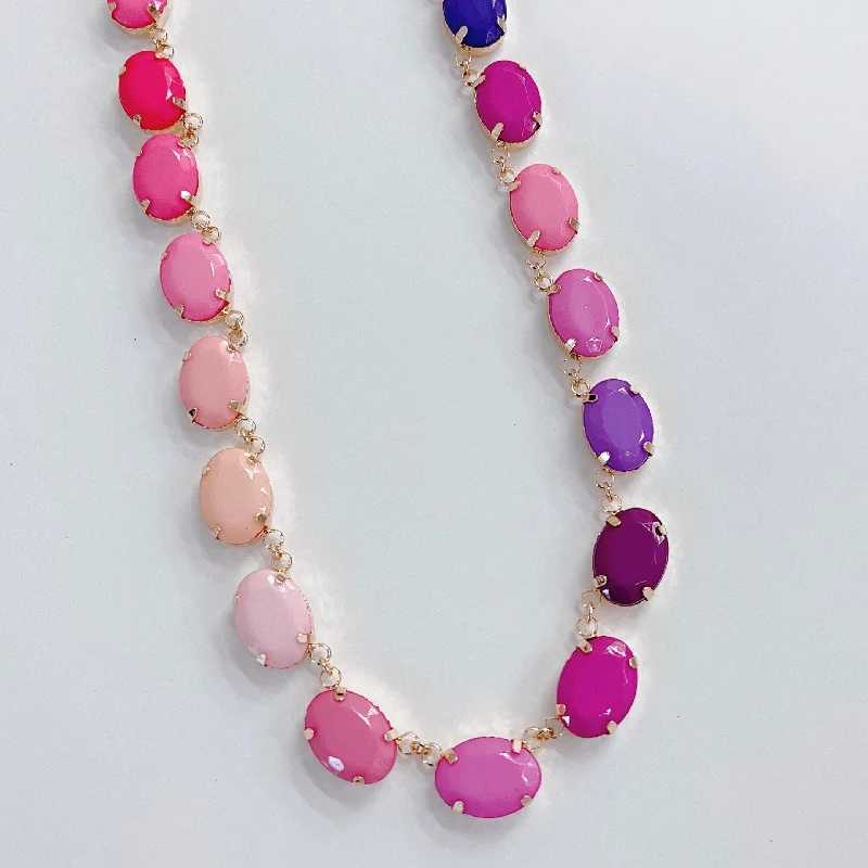 Exclusive Offers for Our Valued Customers Designer Jewelry Michelle Bubble Pink Necklace L11 Exclusive Offers for Our Valued Customers Designer Jewelry Michelle Bubble Pink Necklace L11
