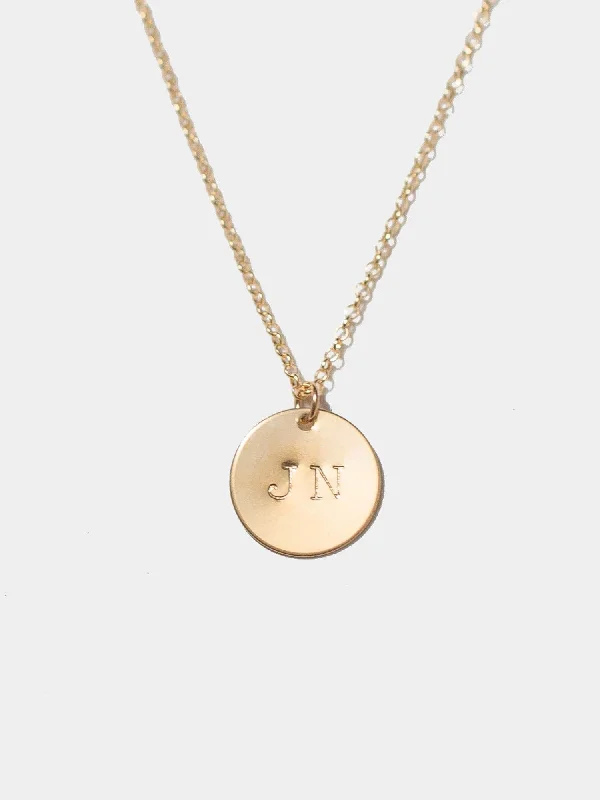 Big Savings, Big Smiles Onyx Bracelet Initial Disc Necklace