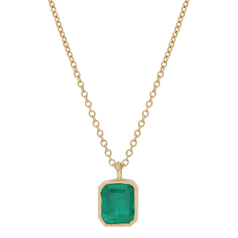Flash Sale, Grab the Deals Fast Silver Chain Nova Green Emerald Necklace