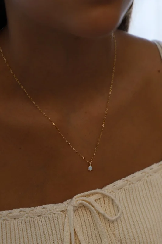Clearance Sale, Steal Great Bargains Black Onyx Ring OPAL TEARDROP NECKLACE