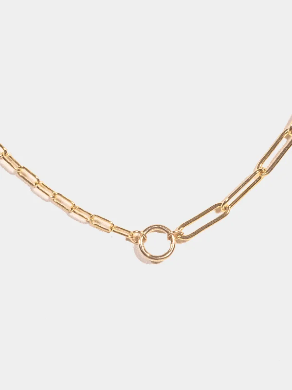 New Arrivals on Discount Sapphire Pendant Paperclip Halfcourt Necklace