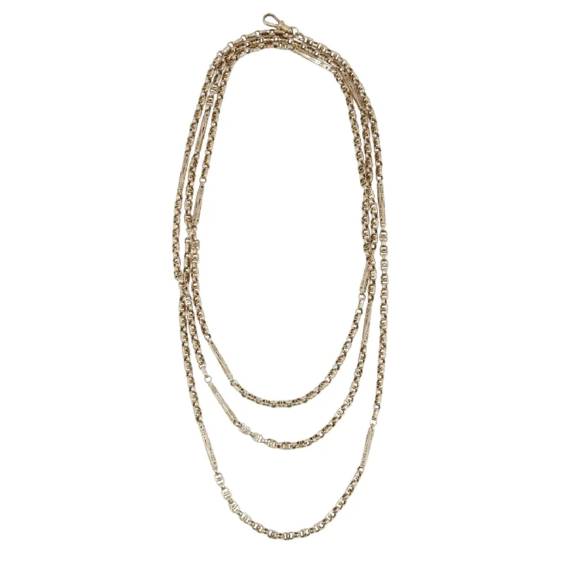 New Arrivals on Discount Vintage Ring Pierced Bar Long Guard Chain