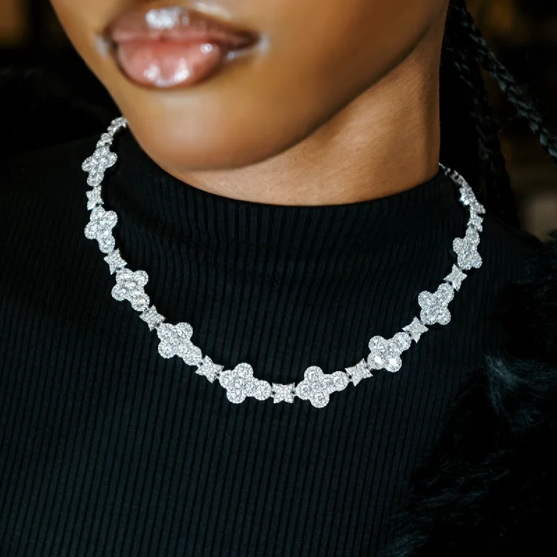 Limited - Time Offer Black Pearl Necklace Rounded Cross Pave Star Necklace