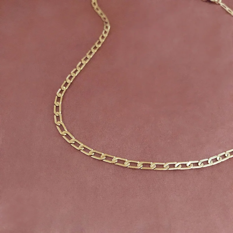 Buy More, Save More Platinum Necklace Shelly - Flat Chain Necklace