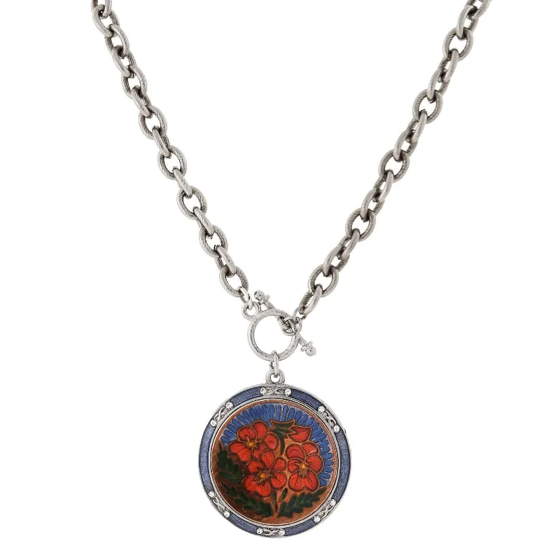 Shop Now, Save Big Bucks Unique Pendant 1928 Jewelry Blue And Orange Floral Enamel Medallion Toggle Pendant Necklace 20" Shop Now, Save Big Bucks Unique Pendant 1928 Jewelry Blue And Orange Floral Enamel Medallion Toggle Pendant Necklace 20"