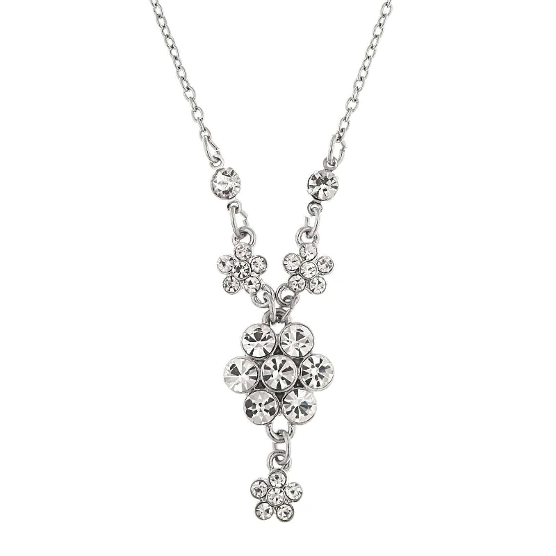 New Arrivals on Discount Ruby Necklace 2028 Jewelry Crystal Flower Cluster Pendant Necklace 16" + 3" Extender New Arrivals on Discount Ruby Necklace 2028 Jewelry Crystal Flower Cluster Pendant Necklace 16" + 3" Extender