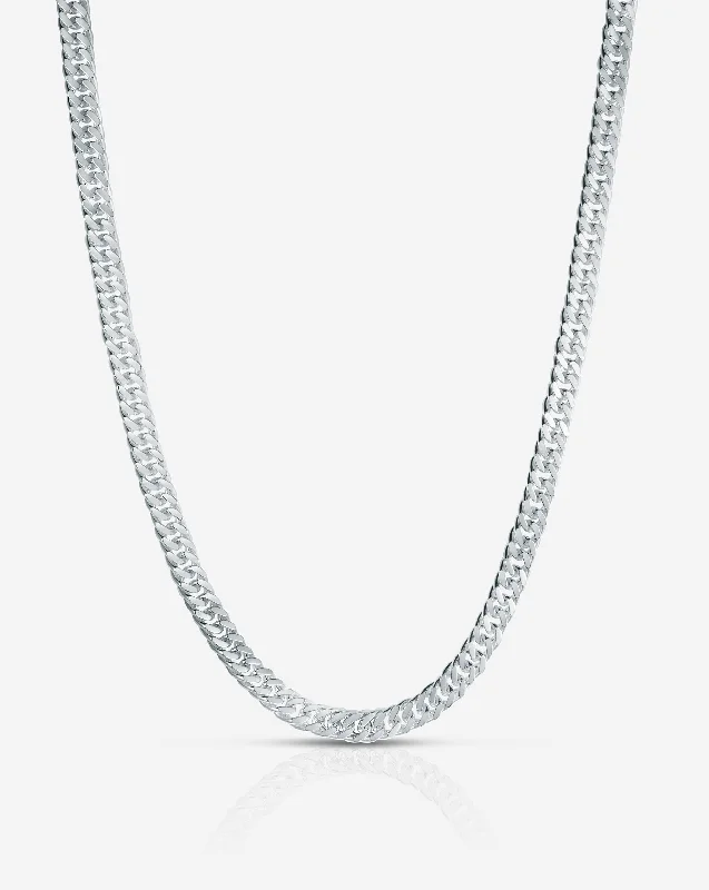 Big Savings, Big Smiles Eternity Ring Sterling Silver - Jumbo Curb Chain Necklace