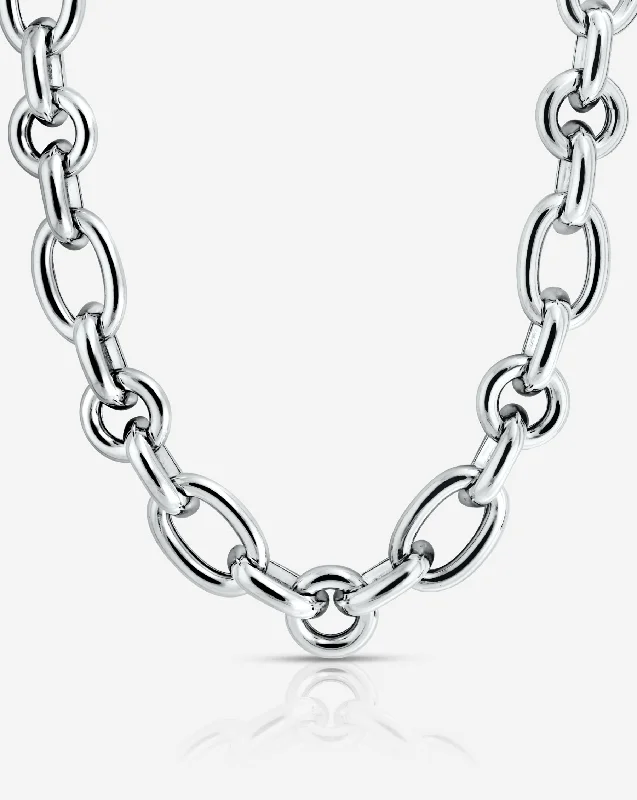 Buy More, Save More Custom Necklace Sterling Silver - Oval Link Chain Necklace