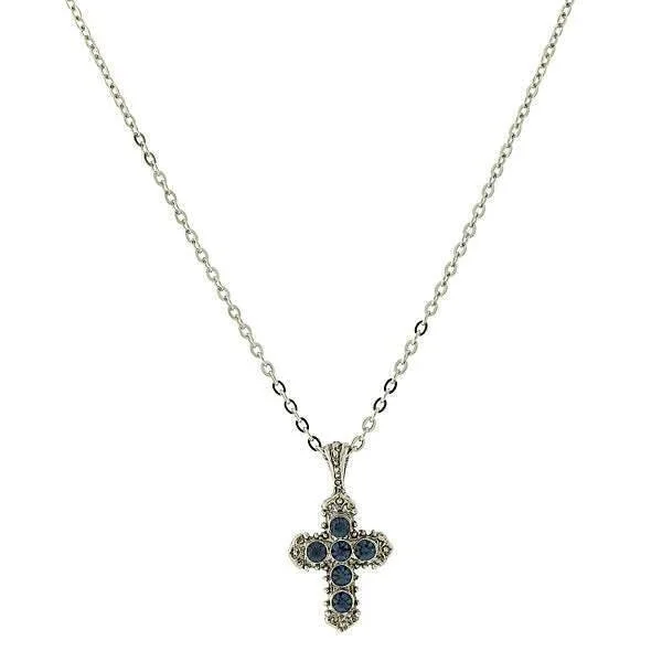 Flash Sale, Grab the Deals Fast Infinity Necklace Symbols Of Faith Blue Crystal Cross Pendant Necklace 16" + 3" Extender Flash Sale, Grab the Deals Fast Infinity Necklace Symbols Of Faith Blue Crystal Cross Pendant Necklace 16" + 3" Extender