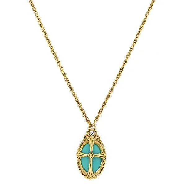 Buy More, Save More White Gold Ring Symbols Of Faith Imitation Turquoise Oval Pendant Necklace 20" Buy More, Save More White Gold Ring Symbols Of Faith Imitation Turquoise Oval Pendant Necklace 20"