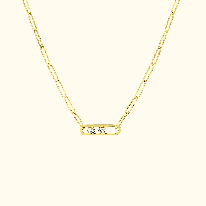 Massive Clearance Sale Boho Earrings Twin Diamond Paper Clip Necklace