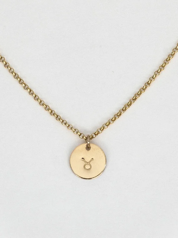 New Arrivals Silver Bracelet Zodiac Mini Disc Necklace