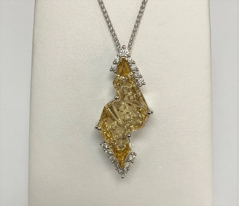 Shop Now, Save Big Bucks Wedding Bracelet 14kt White Gold Golden Beryl with Diamonds Pendant Shop Now, Save Big Bucks Wedding Bracelet 14kt White Gold Golden Beryl with Diamonds Pendant