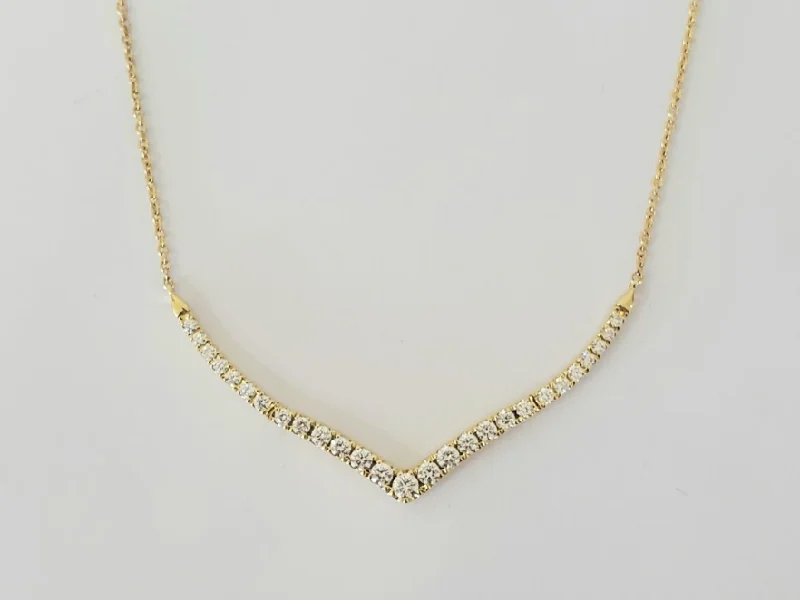 Limited Time, Unlimited Deals Classic Bracelet 14kt Yellow Gold Chevron Bar Diamond Necklace Limited Time, Unlimited Deals Classic Bracelet 14kt Yellow Gold Chevron Bar Diamond Necklace