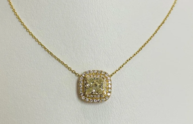 Flash Sale Custom Necklace 14kt Yellow Gold Diamond Pendant