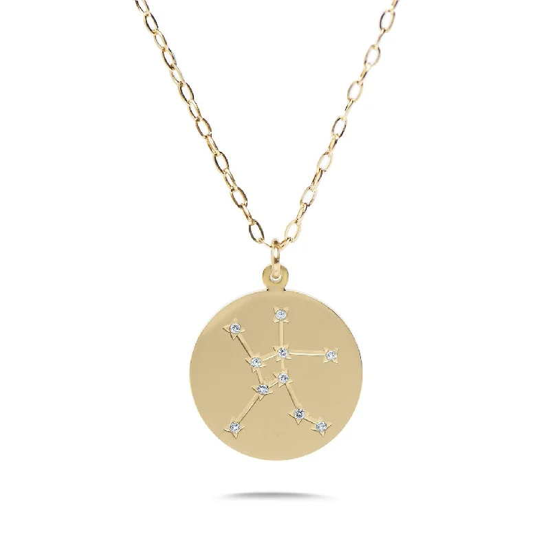 Season - End Clearance Heart Locket CANCER - 14k Shiny Gold Plated with CZ Stones Zodiac Sign Necklace Season - End Clearance Heart Locket CANCER - 14k Shiny Gold Plated with CZ Stones Zodiac Sign Necklace