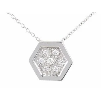 Flash Sale, Grab the Deals Fast Locket Necklace Closed Pave Diamond Hexagon Necklace Flash Sale, Grab the Deals Fast Locket Necklace Closed Pave Diamond Hexagon Necklace