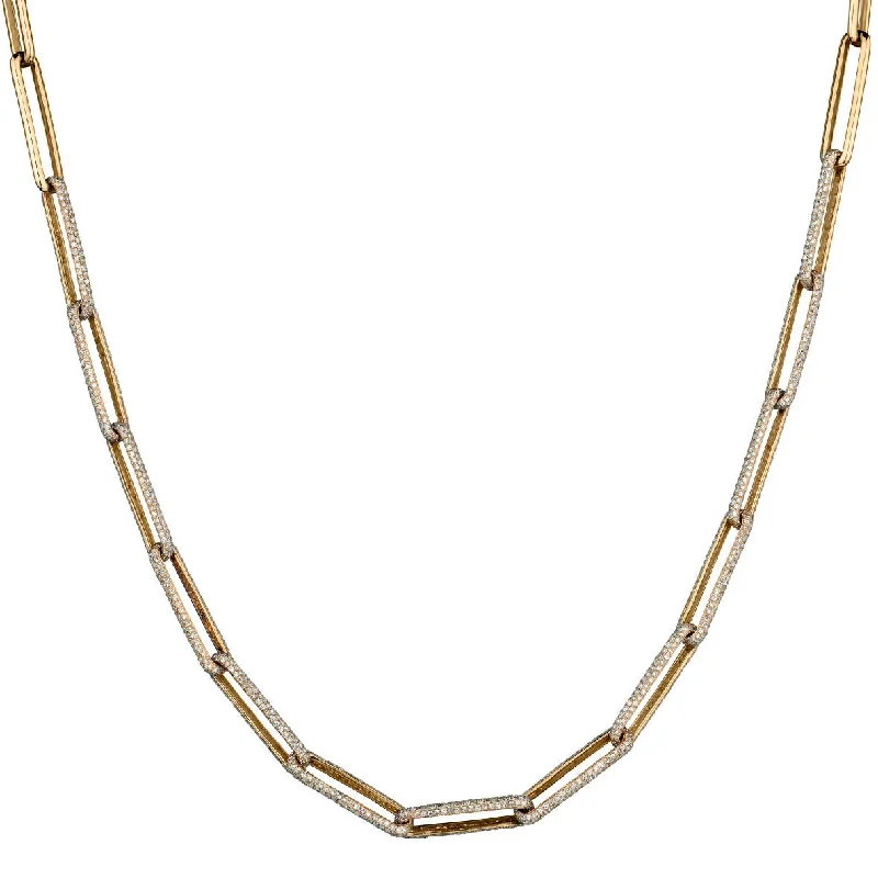 Limited - Edition Collections Now on Sale Tennis Necklace DIAMOND PAPERCLIP NECKLACE Limited - Edition Collections Now on Sale Tennis Necklace DIAMOND PAPERCLIP NECKLACE