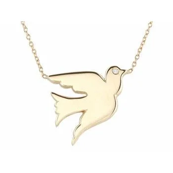Exclusive Members - Only Sale Classic Gold Ring Gold Dove Necklace