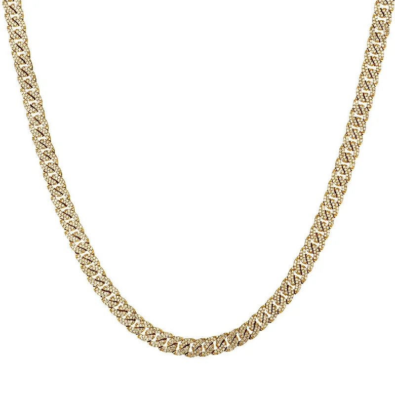 Limited - Time Offer Dainty Ring FLAT DIAMOND CURBLINK NECKLACE