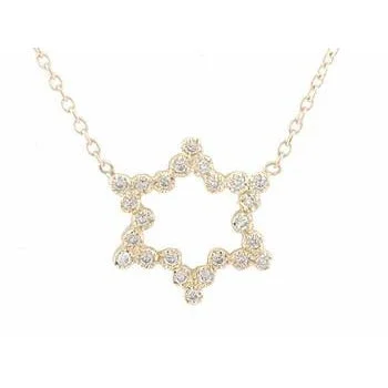 Be the First to Rock the Latest Trends Delicate Necklace Gold and Diamond Star of David Necklace Be the First to Rock the Latest Trends Delicate Necklace Gold and Diamond Star of David Necklace