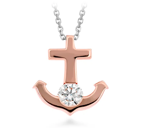 Massive Clearance Sale Precious Jewelry Hearts On Fire Charmed Anchor Pendant Necklace Massive Clearance Sale Precious Jewelry Hearts On Fire Charmed Anchor Pendant Necklace