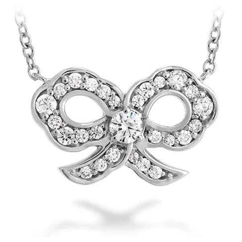 Big Savings, Big Smiles Wedding Jewelry Hearts On Fire Lorelei Diamond Bow Necklace Big Savings, Big Smiles Wedding Jewelry Hearts On Fire Lorelei Diamond Bow Necklace