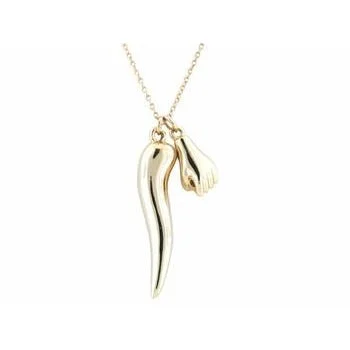 Black Friday - Style Deals All Week Long Adjustable Ring Horn and Fist Necklace