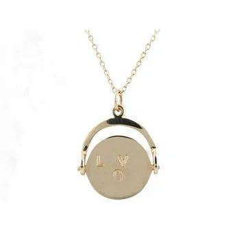 Buy More, Save More Eternity Ring 'I Love You' Gold Spinner Necklace