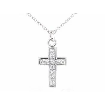 Clearance Sale, Steal Great Bargains Gothic Necklace Pave Diamond Cross Necklace