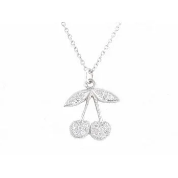 Don't Miss Your Chance Stylish Bracelet Small Pave Diamond Cherry Necklace