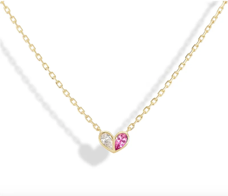 Huge Discounts, Unbeatable Offers Rose Gold Earrings Sweetheart Necklace Diamond & Pink Tourmaline Huge Discounts, Unbeatable Offers Rose Gold Earrings Sweetheart Necklace Diamond & Pink Tourmaline