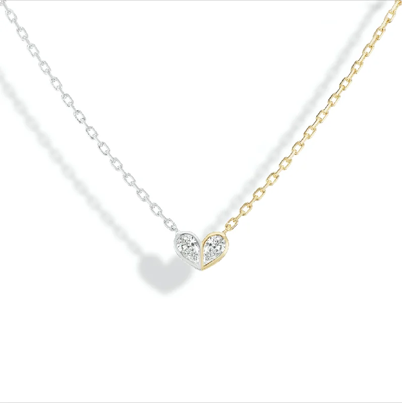 Season - End Clearance Crystal Bracelet Sweetheart Necklace Two Tone Diamond & Diamond Season - End Clearance Crystal Bracelet Sweetheart Necklace Two Tone Diamond & Diamond