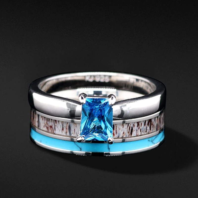 Shop Comfortably at Home Ruby Necklace 2 pc Deer Antler Ring Set Turquoise Ring Cubic Zirconia Wedding Ring Set Shop Comfortably at Home Ruby Necklace 2 pc Deer Antler Ring Set Turquoise Ring Cubic Zirconia Wedding Ring Set