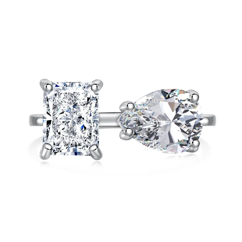 New Arrivals on Discount Chain Bracelet Glam Double Diamond Ring